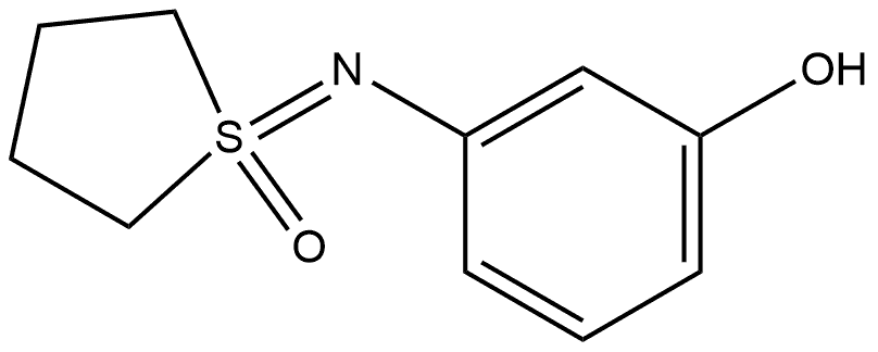 1-[(3-HYDROXYPHENYL)IMINO]-1LAMBDA6-THIOLAN-1-ONE, 1955519-93-3, 结构式