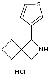 1-(THIOPHEN-3-YL)-2-AZASPIRO[3.3]HEPTANE HYDROCHLORIDE, 1955519-96-6, 结构式