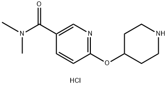 N,N-dimethyl-6-(piperidin-4-yloxy)pyridine-3-carboxamide dihydrochloride,1955539-91-9,结构式