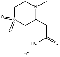 1955540-32-5 2-(4-methyl-1,1-dioxo-1lambda6-thiomorpholin-3-yl)acetic acid hydrochloride