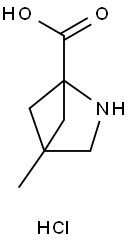 4-METHYL-2-AZABICYCLO[2.1.1]HEXANE-1-CARBOXYLIC ACID HYDROCHLORIDE, 1955540-92-7, 结构式