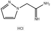 2-(1H-pyrazol-1-yl)ethanimidamide hydrochloride 结构式