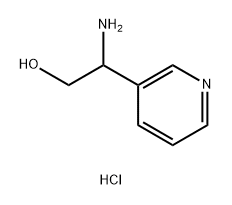 2-Amino-2-(pyridin-3-yl)ethan-1-ol hydrochloride 结构式