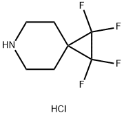 1,1,2,2-TETRAFLUORO-6-AZASPIRO[2.5]OCTANE HYDROCHLORIDE 结构式