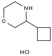 Morpholine, 3-cyclobutyl-, hydrochloride Structure