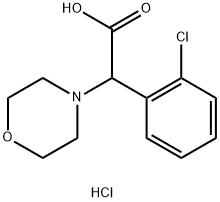 2-(2-Chlorophenyl)-2-morpholinoacetic acid hydrochloride,1956306-19-6,结构式
