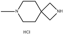 2,7-Diazaspiro[3.5]nonane, 7-methyl-, hydrochloride (1:1) 结构式
