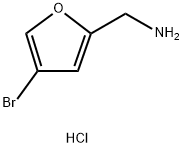 (4-溴呋喃-2-基)甲胺盐酸盐 结构式
