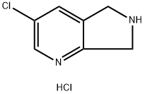 3-氯-6,7-二氢-5H-吡咯并[3,4-B]吡啶盐酸盐 结构式