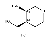 顺式-(3-氨基-四氢-吡喃-4-基)-甲醇盐酸盐 结构式