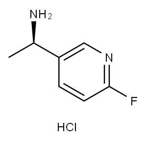 (R)-1-(6-氟吡啶-3-基)乙-1-胺(盐酸盐), 1956436-32-0, 结构式
