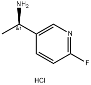 (R)-1-(6-氟吡啶-3-基)乙-1-胺(盐酸盐), 1956436-32-0, 结构式