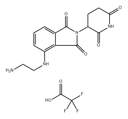 N-[2-Aminoethyl] Pomalidomide Trifluoroacetic Acid Salt Structure