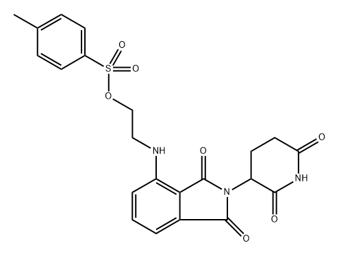 Pomalidomide-NH-PEG1-Tos Struktur