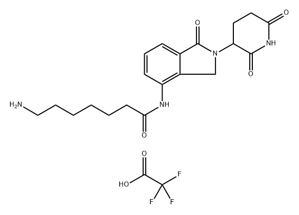 7-amino-N-[2-(2,6-dioxo-3-piperidinyl)-2,3-dihydro-1-oxo-1H-isoindol-4-yl]-Heptanamide, Struktur