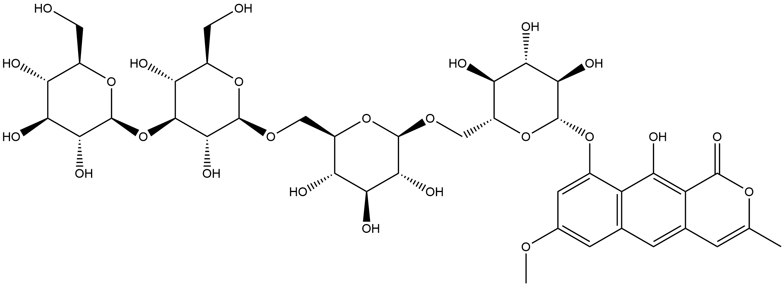 决明子苷C2, 1958039-40-1, 结构式