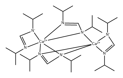 双(N,N-二-异丙基甲脒基)钙(II)二聚体, 1959584-78-1, 结构式