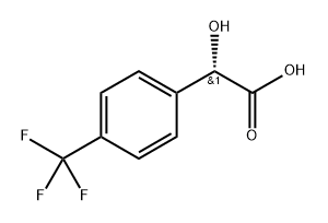 Benzeneacetic acid, α-hydroxy-4-(trifluoromethyl)-, (αS)- Structure