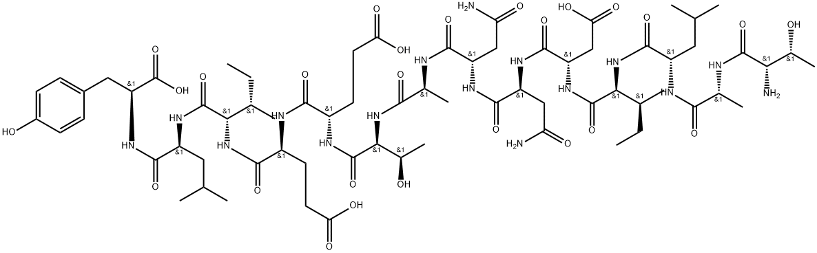 THR-D-ALA-LEU-ILE-ASP-ASN-ASN-ALA-THR-GLU-GLU-ILE-LEU-TYR, 196391-82-9, 结构式
