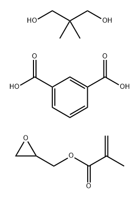 1,3-Benzenedicarboxylic acid, polymer with 2,2-dimethyl-1,3-propanediol and oxiranylmethyl 2-methyl-2-propenoate Structure