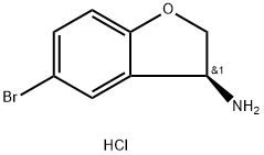 S)-5-Bromo-2,3-dihydro-benzofuran-3-ylamine hydrochloride Structure
