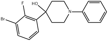 4-(3-Bromo-2-fluorophenyl)-1-phenyl-4-piperidinol Structure