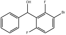 (3-bromo-2,6-difluorophenyl)(phenyl)methanol Struktur