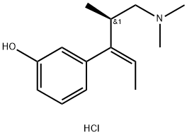 (R,Z)-3-(5-(Dimethylamino)-4-methylpent-2-en-3-yl)phenol Hydrochloride Structure