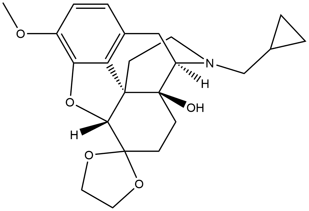 3-O-Methylnaltrexone Ethylene Ketal, 197242-23-2, 结构式