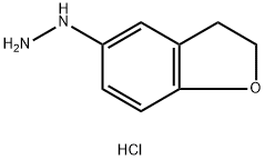 2,3-dihydro-1-benzofuran-5-ylhydrazine hydrochloride Struktur