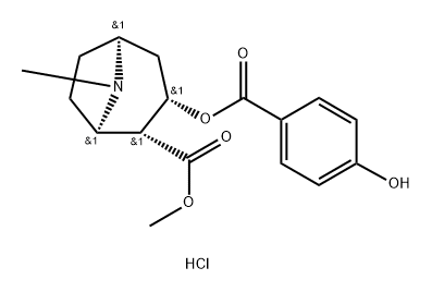 P-HYDROXYCOCAINE HYDROCHLORIDE SOLUTION 结构式