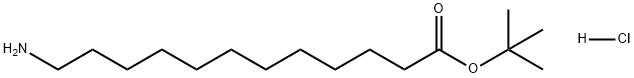 Dodecanoic acid, 12-amino-, 1,1-dimethylethyl ester, hydrochloride (1:1) Structure