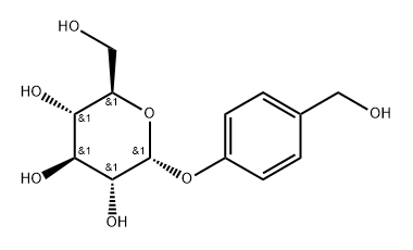α-D-Glucopyranoside, 4-(hydroxymethyl)phenyl Structure