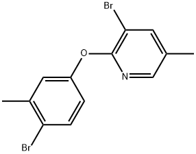 3-Bromo-2-(4-bromo-3-methylphenoxy)-5-methylpyridine Structure