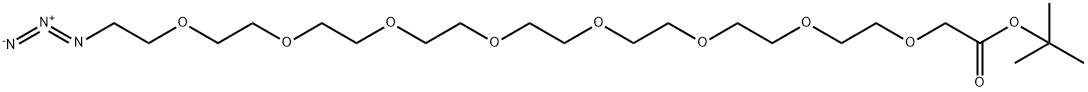 叠氮-八聚乙二醇-叔丁酯, 1984776-39-7, 结构式