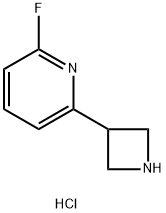 Pyridine, 2-(3-azetidinyl)-6-fluoro-, hydrochloride (1:2) 结构式