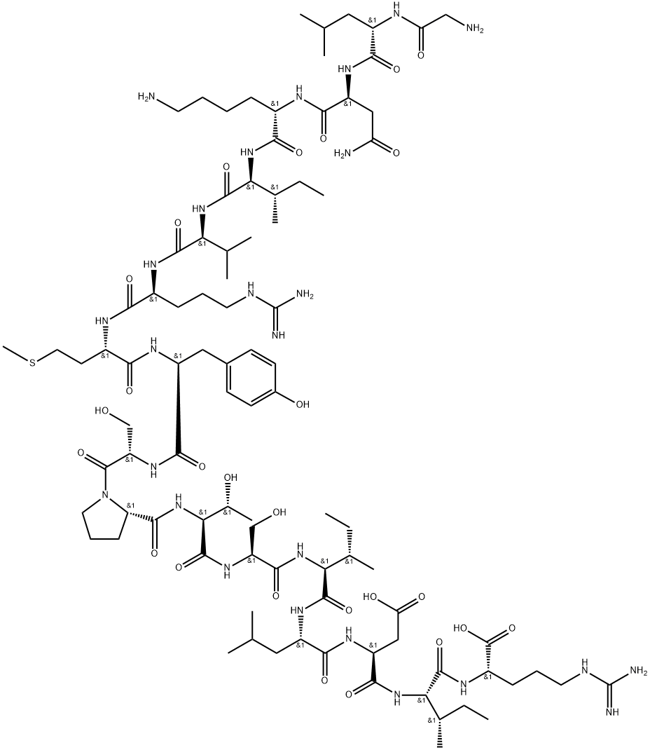 HIV-1 gag Protein p24 (194-210), 198636-98-5, 结构式