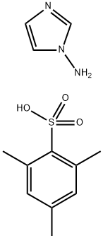1H-imidazol-1-amine, 2,4,6-trimethylbenzene-1-sulfonic acid 化学構造式