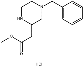 Methyl 2-(4-benzylpiperazin-2-yl)acetate 2HCl（WS200110） Structure