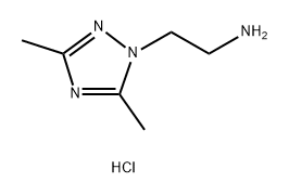 2-(3,5-二甲基-1H-1,2,4-三唑-1-基)乙胺盐酸, 1993128-72-5, 结构式