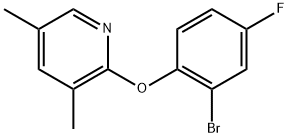 2-(2-Bromo-4-fluorophenoxy)-3,5-dimethylpyridine Structure