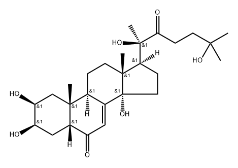 22-羰基-Β-蜕皮甾酮,19974-12-0,结构式