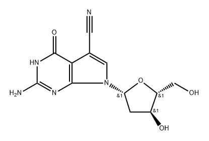 7-Cyano-7-deaza-2'-deoxy guanosine Structure