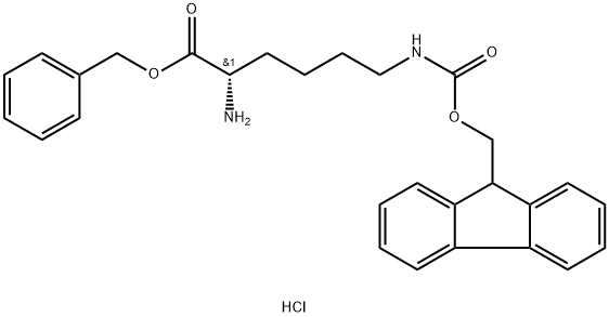 H-LYS(FMOC)-OBZL.HCL,1998701-34-0,结构式
