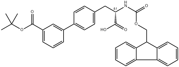 Fmoc-(S)-3-(3-(tert-butoxycarbonyl)biphenyl-4-yl)-alanine Structure