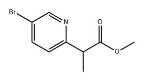 methyl 2-(5-bromo-2-pyridyl)propanoate,2002051-78-5,结构式