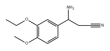 Benzenepropanenitrile, ba-amino-3-ethoxy-4-methoxy- (9CI) Structure
