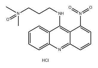 1-ニトロ-9-[(3-ジメチルアミノプロピル)アミノ]アクリジン10-オキシド·2塩酸塩 化学構造式
