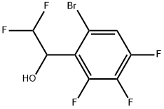 6-Bromo-α-(difluoromethyl)-2,3,4-trifluorobenzenemethanol Structure