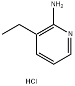 3-Ethylpyridin-2-amine hydrochloride, 2007910-36-1, 结构式